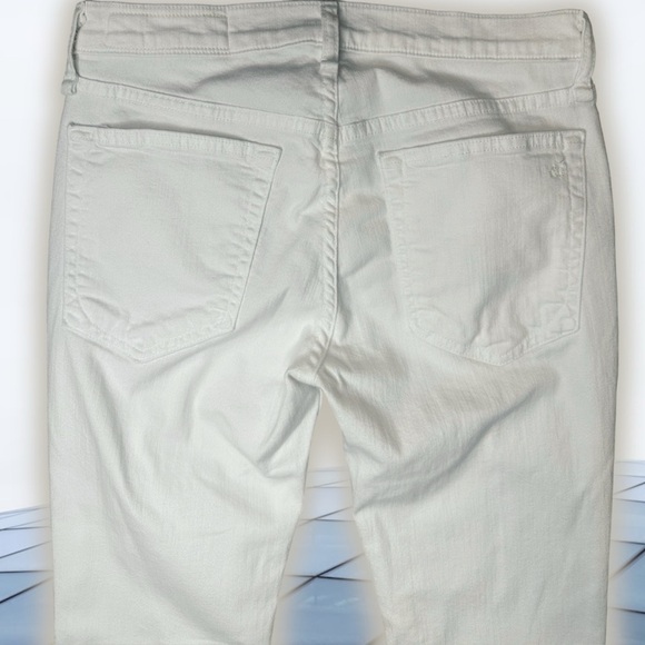 Rag & Bone White ‘Dre Capri’ Skinny Leg Jeans with Raw Hem Size 25 - Picture 10 of 16